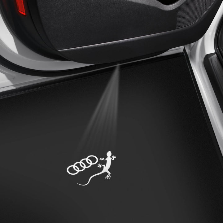 Audi LED door entry lights with Gecko