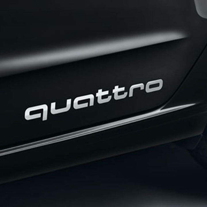 Audi Quattro decals Brilliant Black Matt