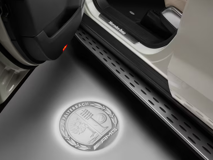 Mercedes-Benz LED logo projector, AMG emblem
