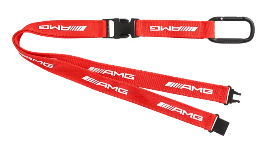 Genuine Mercedes-Benz Key Fob Lanyard Strap - 43cm Length, Official Branded Accessory