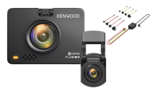 Kenwood DRV-A310W Dash Camera and KCA-R110 Rear Camera Bundle Pack