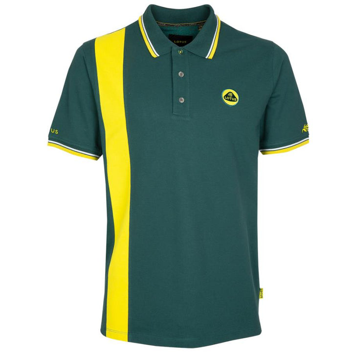 Mens Speed Polo - Green/Yellow (Medium)