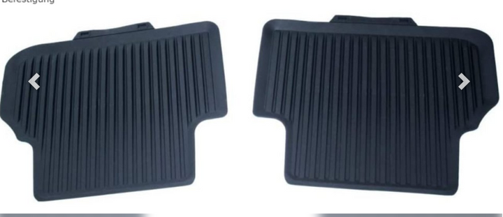 Audi A4 2016> rear rubber mats