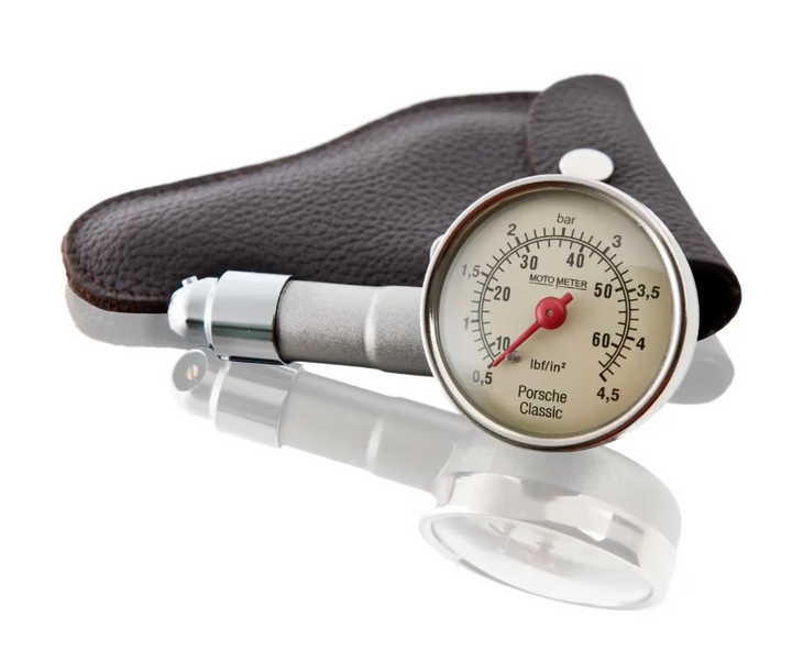 Porsche - Tyre Pressure Gauge with Leather Case