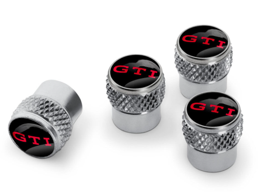 Volkswagen - Valve caps GTI logo, for rubber/brass valves