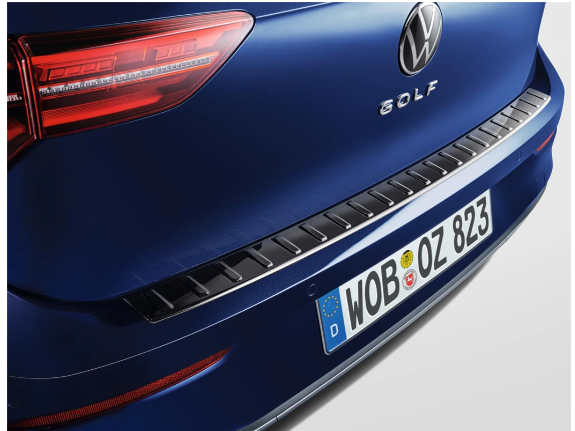 Volkswagen - Golf Loading sill protection Black, piano lacquer look