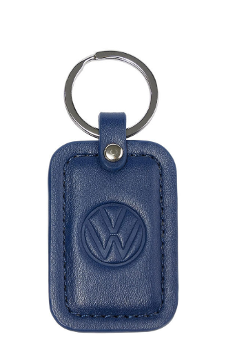 Volkswagen - Key tag Dark blue, embossed logo, Volkswagen Collection