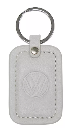 Volkswagen - Key tag Grey/Silver, embossed logo, Volkswagen Collection