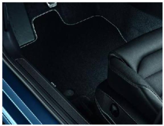 Volkswagen - Textile floor mats Front and rear, Black, 