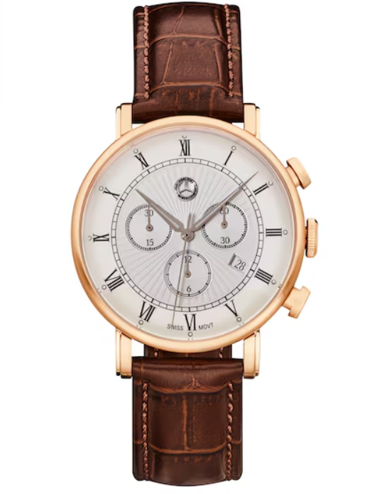 Mercedes-Benz Men's chronograph watch, Classic Retro Gold