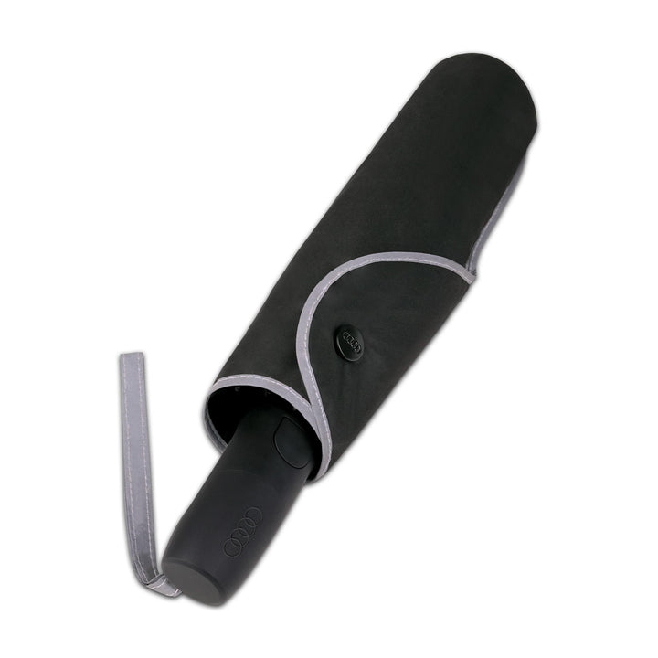Audi pocket umbrella, black/silver