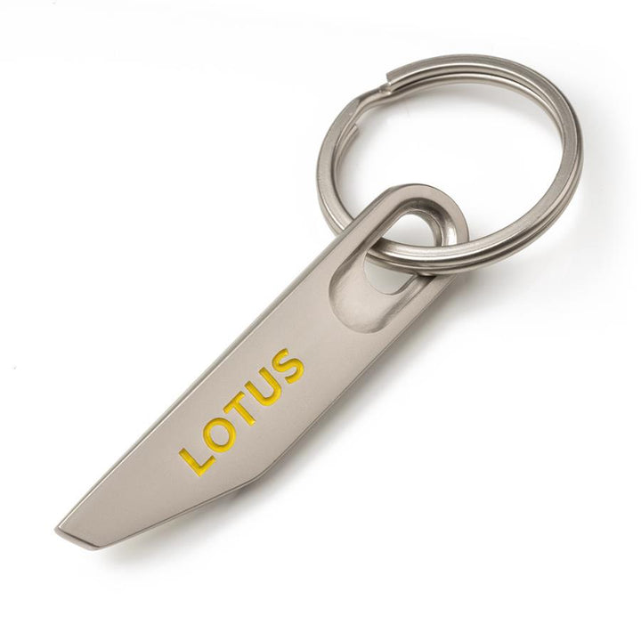 Lotus ABSTRACT FLAG KEYRING GREY