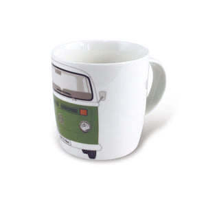 Volkswagen CV - Mug, T2 design in green, Camper Van collection